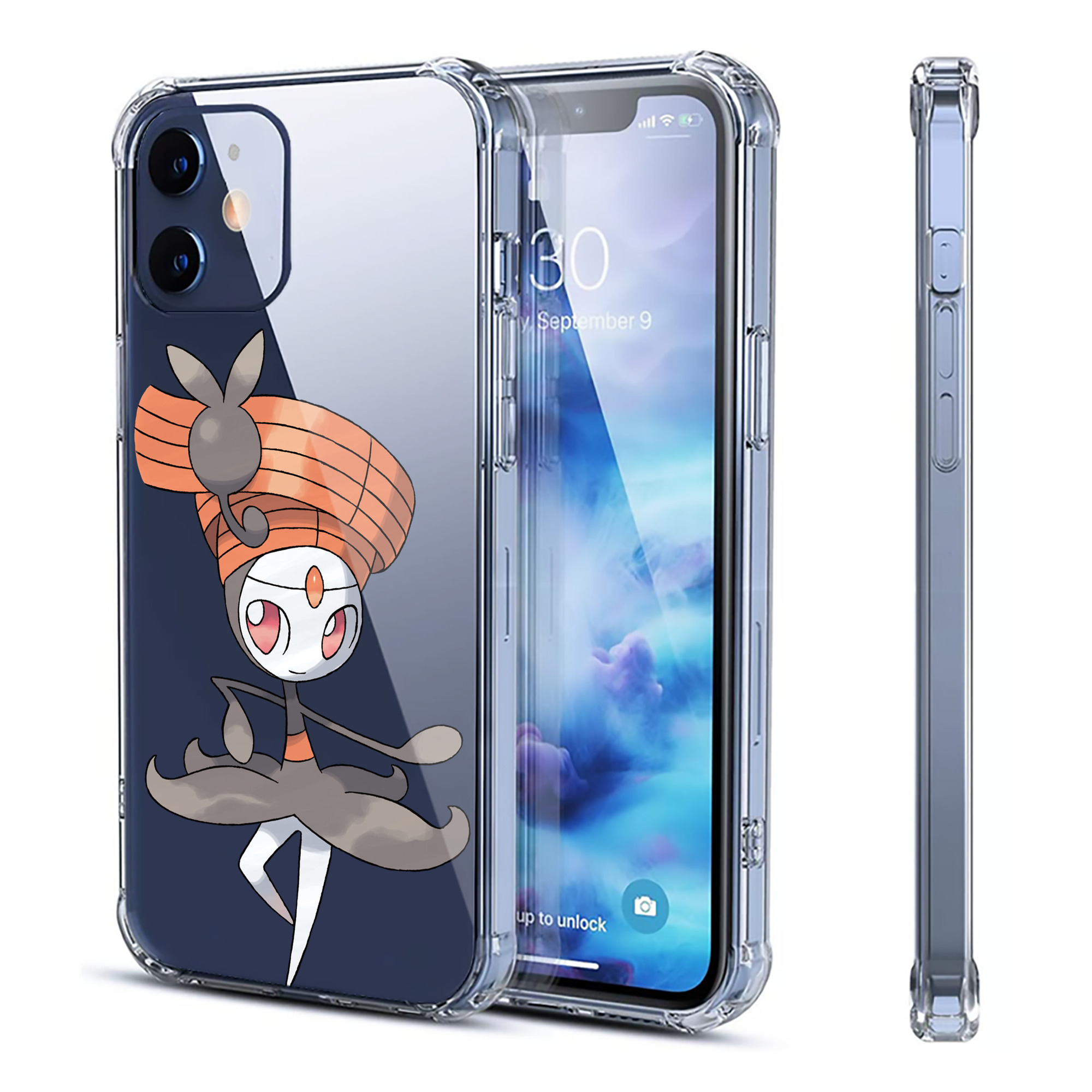 （画像用） ポケットモンスター Pokémon 【iPhone 12シリーズ対応】透明スマホケース（クリアソフトケース）